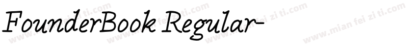 FounderBook Regular字体转换